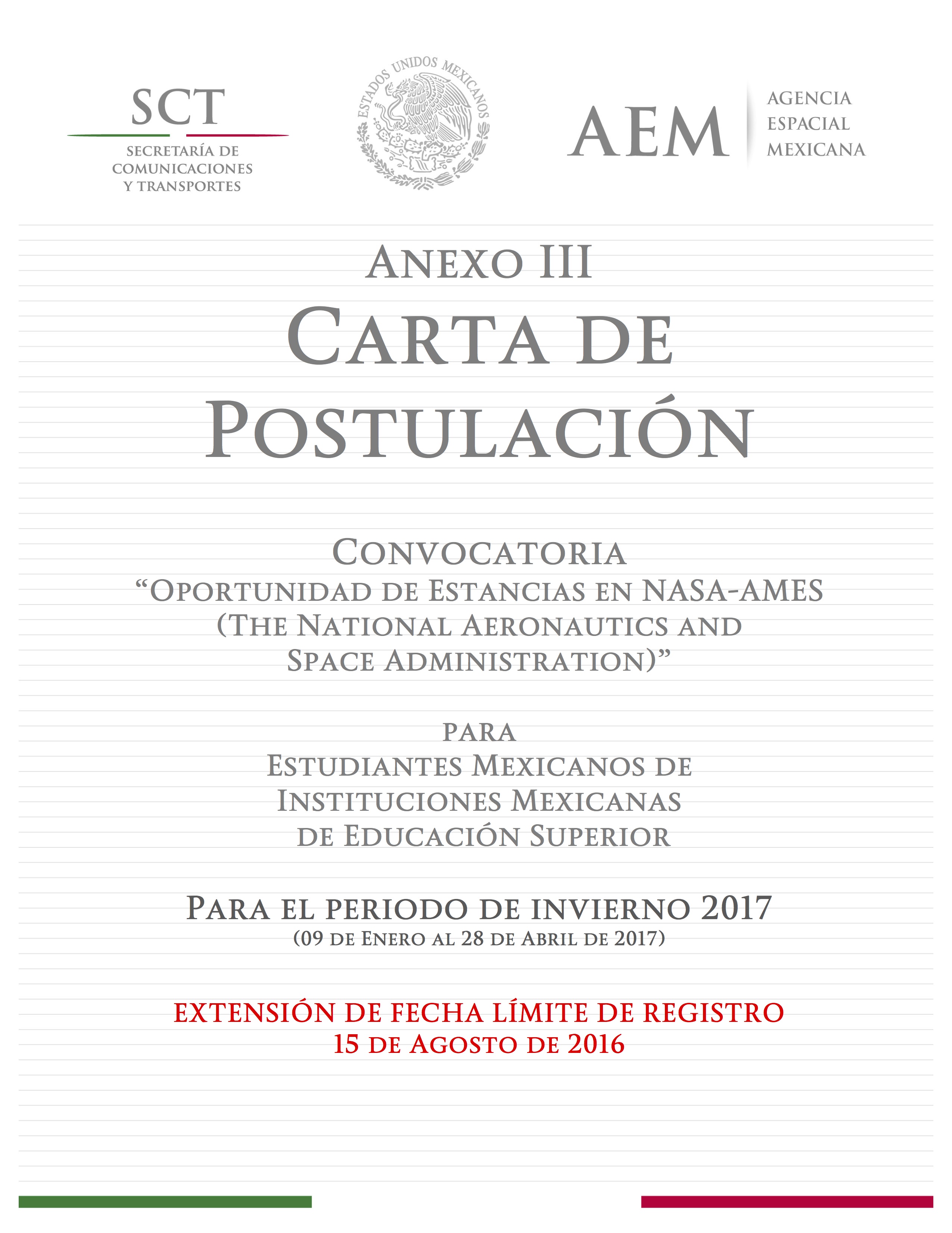 Documento Anexo tres carta de postulación para dosmildiezysiete en pdf