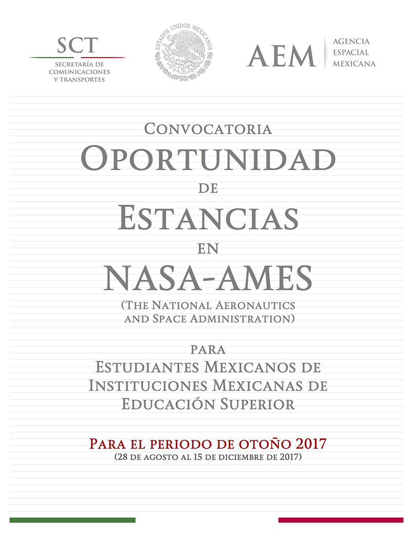  convocatoria estancias NASA-AEM otoño dosmildiezysiete 